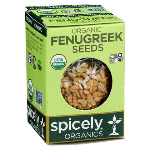 Organic Fenugreek Seeds 0.45 Oz (Case Of 6) by Spicely Organics