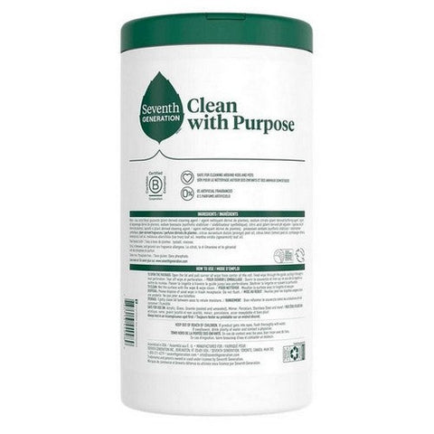 Multi Surface Wipes Lemon Zest 70 Count (Case Of 6) by Seventh Generation