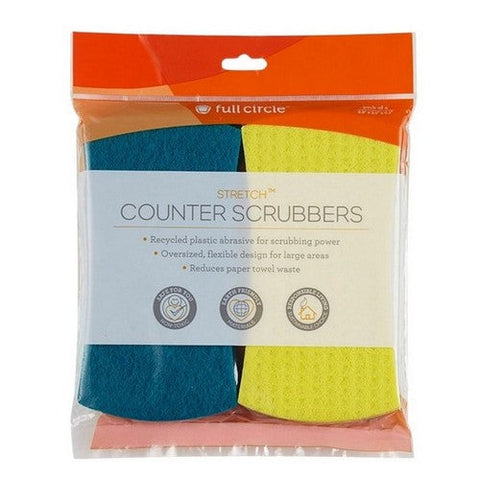 Recycled Stretch Counter Scrubbers 4 Count (Case Of 6) by Full Circle Home