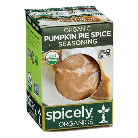 Organic Seasoning Pumpkin Pie Spice 0.35 Oz (Case Of 6) by Spicely Organics