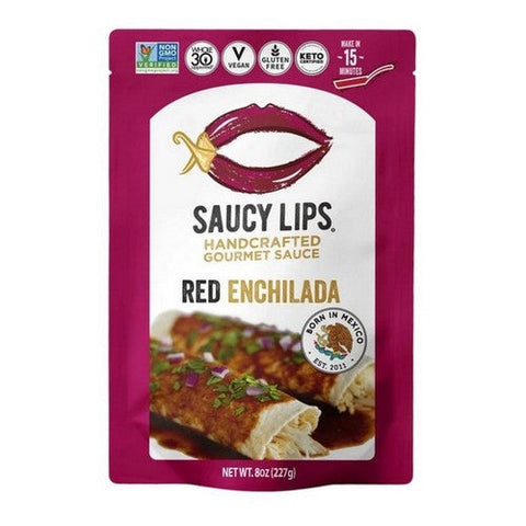 Red Enchilada Sauce 8 Oz (Case Of 6) by Saucy Lips