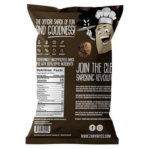 Chocolate Double Dip Rice Snack 1.75 Oz (Case Of 5) by Zany Bites