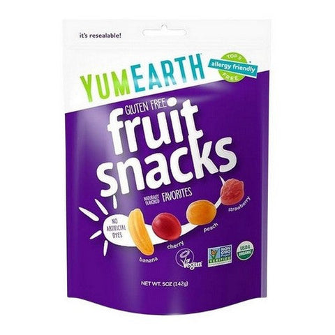 Organic Gluten Free Fruit Snacks 5 Oz (Case Of 6) by Yum Earth