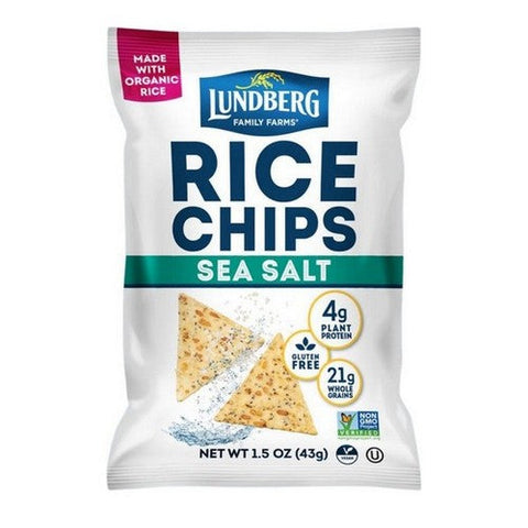 Sea Salt Rice Chips 1.5 Oz (Case Of 24) by Lundberg