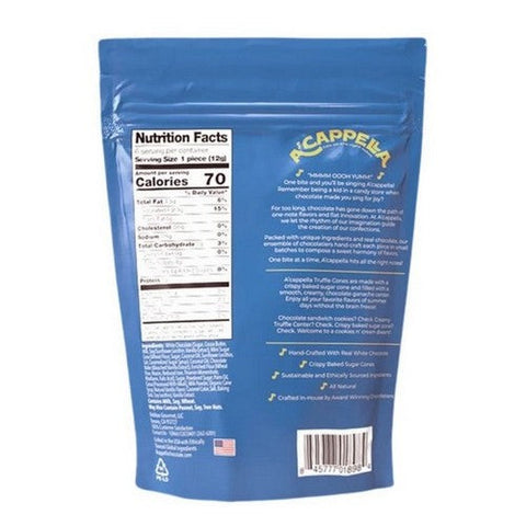 Cookies N Cream Truffle Cones 2.54 Oz (Case Of 6) by Acappella