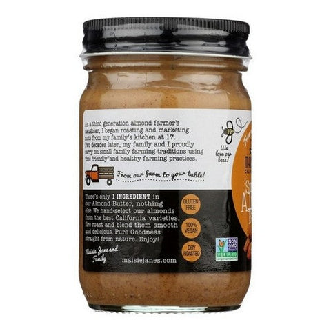 Smooth Almond Butter 12 Oz (Case Of 6) by Maisie Janes