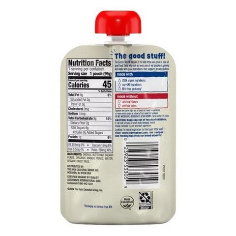 Butternut Squash Mango And Sweet Peas 3.5 Oz (Case Of 12) by Earth's Best