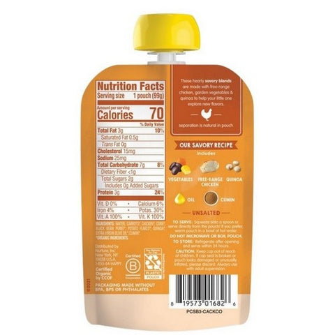 Chicken Veg Quinoa Fiesta 3.5 Oz (Case Of 16) by Happy Baby Food