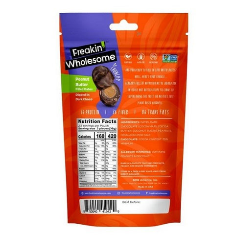 Dark Chocolate PB Filled 3.38 Oz (Case Of 6) by Freakin Wholesome