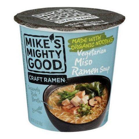 Ramen Organic Vegetarian Miso Cup 1.6 Oz (Case Of 6) by Mike's Mighty Good