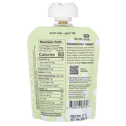 Organics Elevated Biodynamic Puree 3.17 Oz (Case Of 6) by White Leaf Provisions
