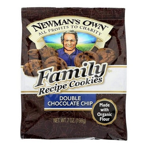 Family Recipe Double Chocolate Chip Cookies Organic 7 Oz (Case Of 6) by Newman's Own