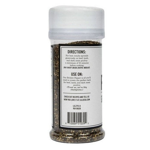 Brisket Pepper Rub 3.6 Oz (Case Of 6) by Lillies Q