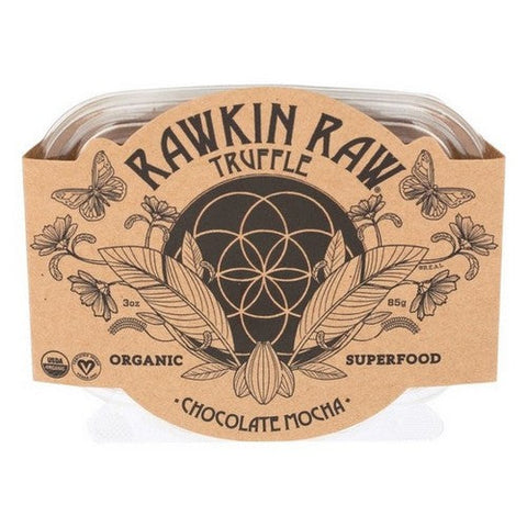 Organic Truffle Chocolate Mocha 3 Oz (Case Of 6) by Rawkin Raw