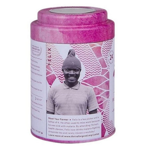 JusTea, Purple Jasmine Pyramid Purple Tea, 0.8 Oz X 12 Packets (Case Of 6)