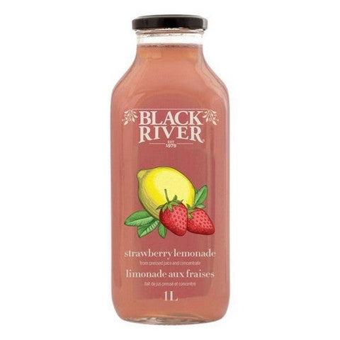 Black River, Strawberry Lemonade Juice, 1 Liter (Case Of 6)