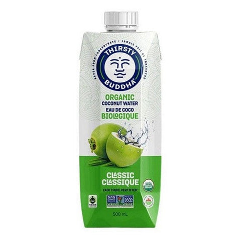 Thirsty Buddha, Organic Classic Coconut Water, 500 Ml (Case Of 12)