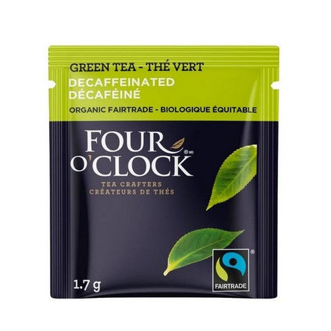 Four O'Clock Tea, Organic Fairtrade Decaffeinated, 16 Bags (Case Of 6)