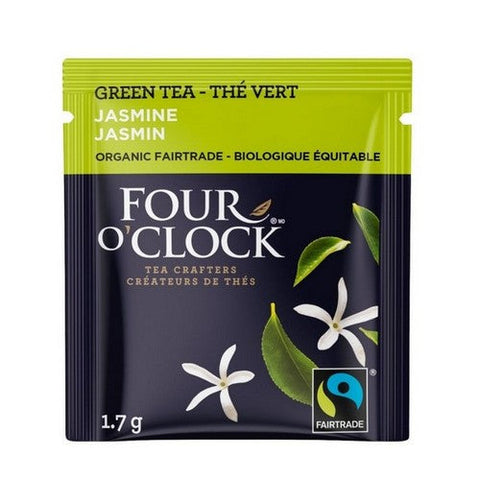 Four O'Clock Tea, Organic Fairtrade Jasmine, 16 Bags (Case Of 6)