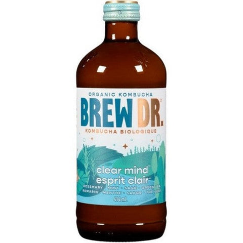 Brew Dr. Kombucha, Organic Clear Mind, 414 Ml (Case Of 12)