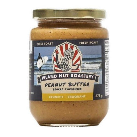 Island Nut Roastery, Crunchy Peanut Butter, 375 Grams (Case Of 12)