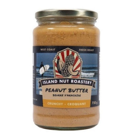 Island Nut Roastery, Crunchy Peanut Butter, 750 Grams (Case Of 12)