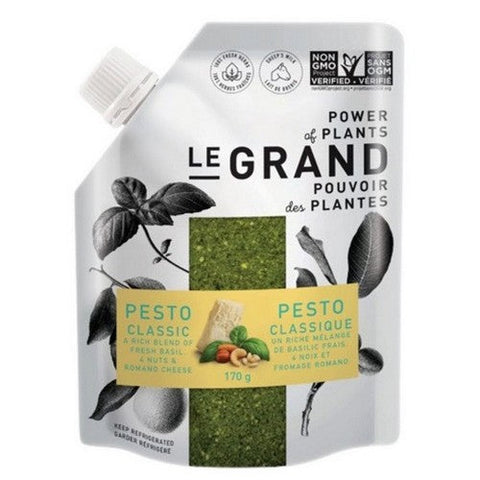 Le Grand, Classic Pesto Sauce, 170 Grams (Case Of 6)