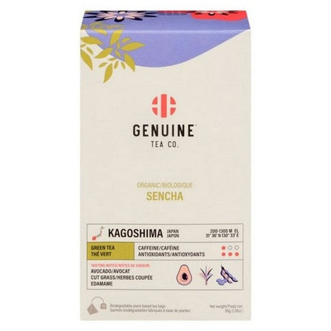 Genuine Tea Co., Organic Sencha Green Tea, 36 Grams (Case Of 8)