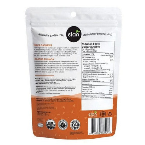 Elan, Organic Maca Cashews, 160 Grams (Case Of 8)