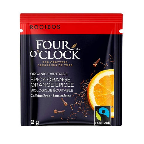 Four O'Clock Tea, Organic Fairtrade Spicy Orange, 16 Bags (Case Of 6)