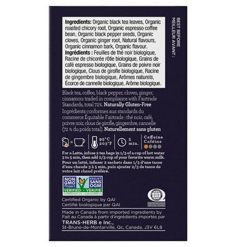Four O'Clock Tea, Organic Fairtrade Espresso, 16 Bags (Case Of 6)