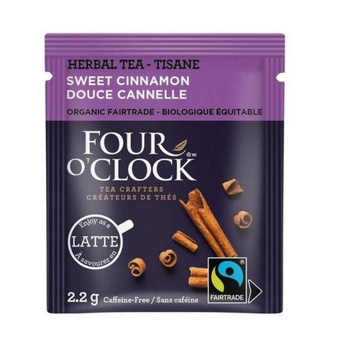 Four O'Clock Tea, Organic Fairtrade Sweet Cinnamon, 16 Bags (Case Of 6)