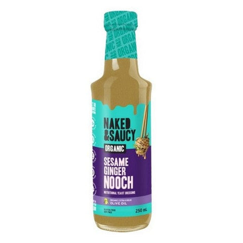 Naked & Saucy, Organic Sesame Ginger Nooch, 250 Ml (Case Of 12)