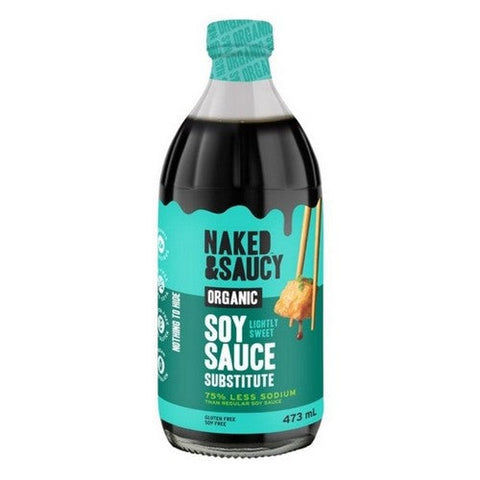 Naked & Saucy, Organic Lightly Sweet Soy Sauce Substitute, 473 Ml (Case Of 6)