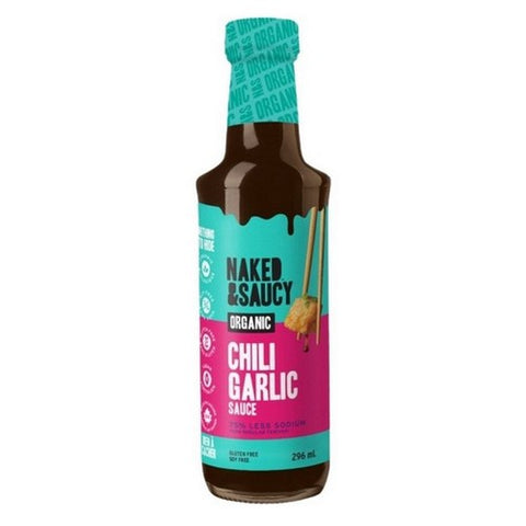 Naked & Saucy, Organic Chili Garlic Souce, 296 Ml (Case Of 6)