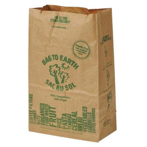 Bag To Earth, Small Food Waste Bags, 10 Count (Case Of 20)