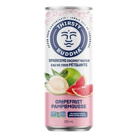 Thirsty Buddha, Sparkling Coconut Water With Grapefruit, 330 MI (Case Of 12)