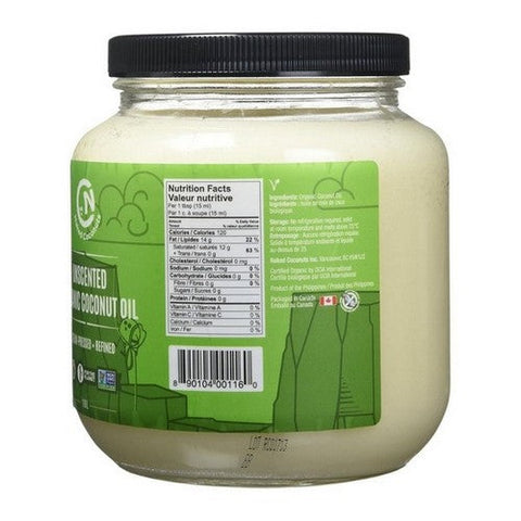 Naked Coconuts, Organic Unscented Coconut Oil, 1.6 Liters (Case Of 6)
