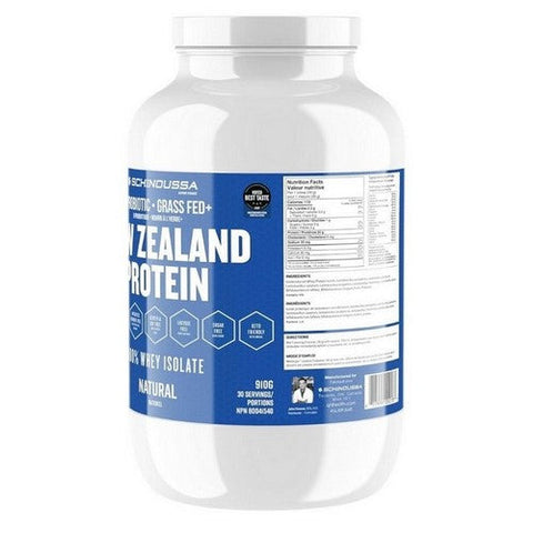 Schinoussa, New Zealand Whey Protein Natural Isolate Super Foods, 910 Grams