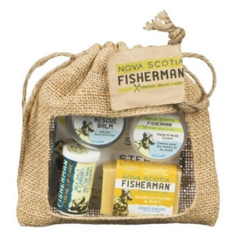 Nova Scotia Fisherman, Stem To Stern With Mini Soap Lip Balm Hand and Body Cream And Rescue Balm, 1 Kit