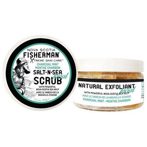 Nova Scotia Fisherman, Charcoal And Mint Facial Scrub, 153 Grams