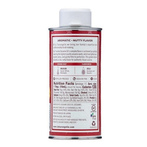 La Tourangelle, Toasted Sesame Oil, 8.45 Oz (Case Of 6)