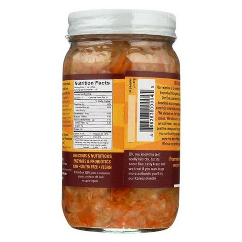 Pickled Planet, Lil Kim Chee Raw Sauerkraut, 16 Oz (Case Of 6)