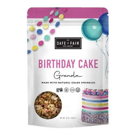 Safe Plus Fair Food Company, Birthday Cake Granola, 12 Oz (Case Of 6)