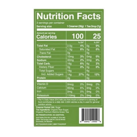 Tea Drops, Matcha Latte Kit, 3.91 Oz (Case Of 6)