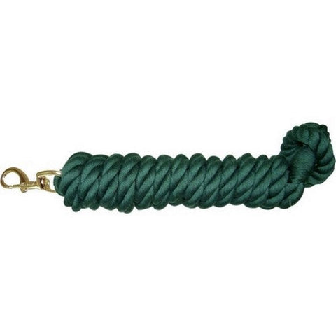 Hamilton, Hamilton Cotton Rope Lead W/Brass Bolt Snap, 1 Each, 10 Feet,Hunter Green
