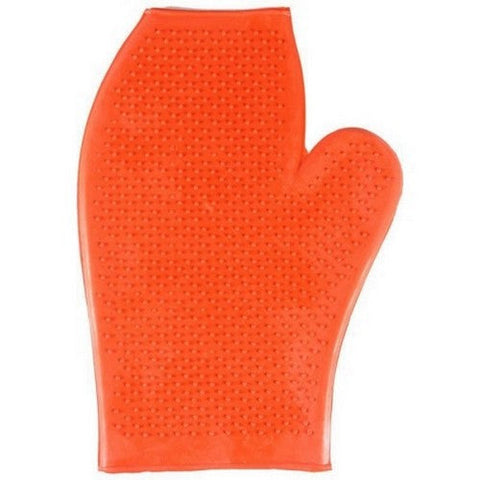 Partrade, Rubber Glove Massage Mitt, 9 Inches, Red