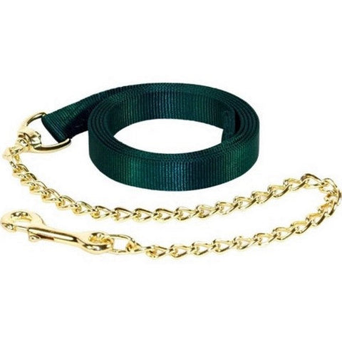 Hamilton, Hamilton Nylon Lead W/Chain & Snap, 1 Each, 7 Feet,Hunter Green