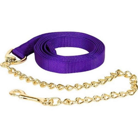 Hamilton, Hamilton Nylon Lead W/Chain & Snap, 1 Each / 7 Feet,Purple