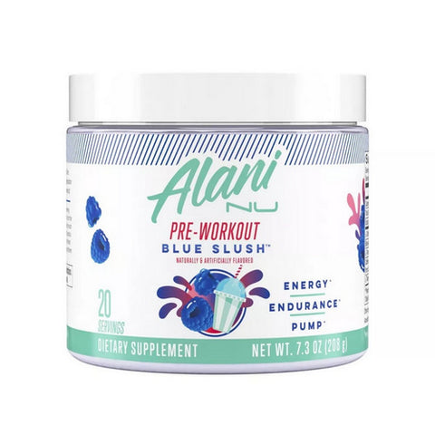 Alani Nu, Pre Workout Powder Blue Slush, 7.3 Oz